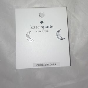 New Kate Spade Moon Earrings NWT